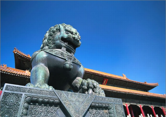 東京中国語学園 紫禁城の獅子